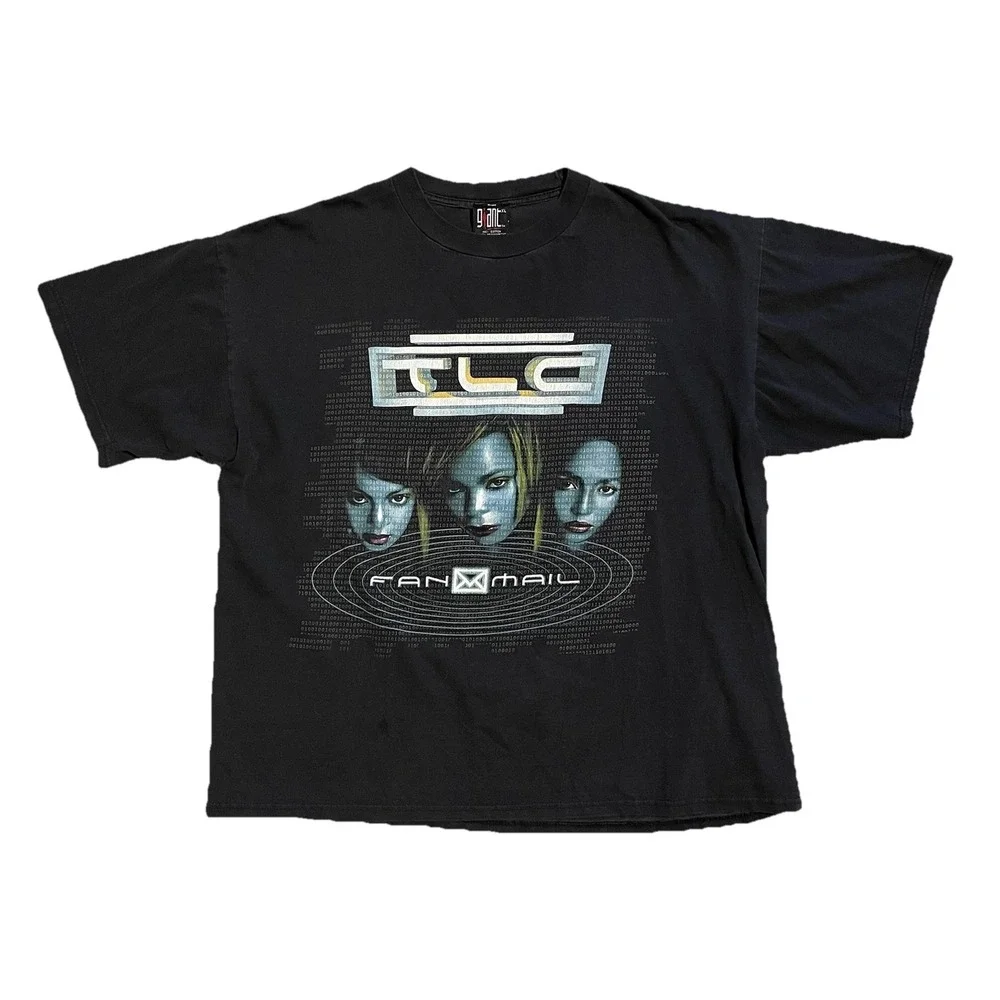 Vintage 90s 99 TLC Fanmail Tour Shirt XL Giant Tag Fan Mail Rap Tee Double Sided